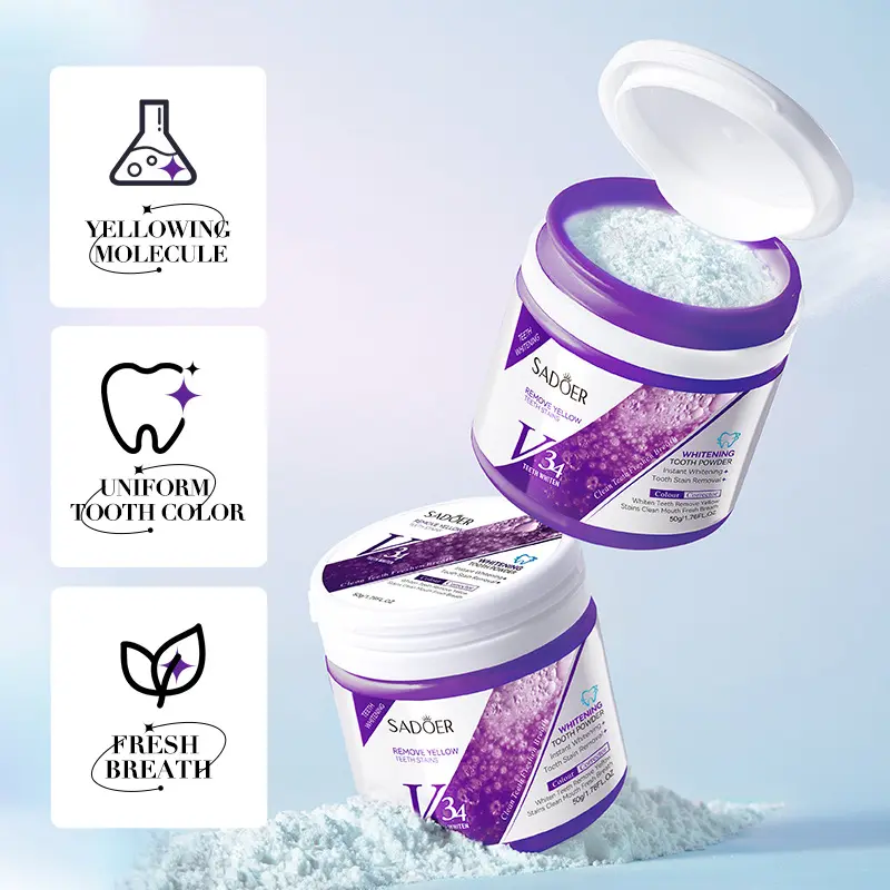 SADOERV34 Whitening Tooth Powder Deep Cleaning Whitening Tooth Powder