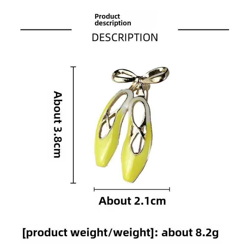 Product Introduction of Trâm Cài Giày Múa Ba Lê, Phong Cách Pháp, Giá Cả Phải Chăng, Sang Trọng, Thanh Lịch, Tráng Men Đầy Màu Sắc, Nơ Thời Trang, Xu Hướng, Thích Hợp Cho Phụ Nữ Người Nổi Tiếng Trên Internet, Thời Trang, Giá Cả Phải Chăng 1