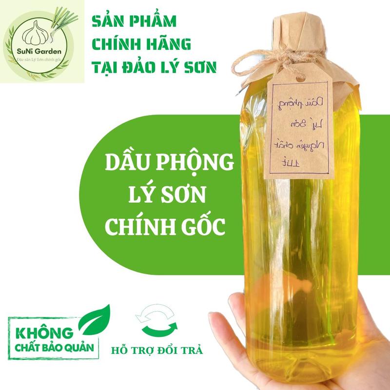 DẦU ĐẬU PHỘNG LÝ SƠN NGUYÊN CHẤT - ĐẶC SẢN LÝ SƠN CHÍNH GỐC SUNI GARDEN Dầu Ăn