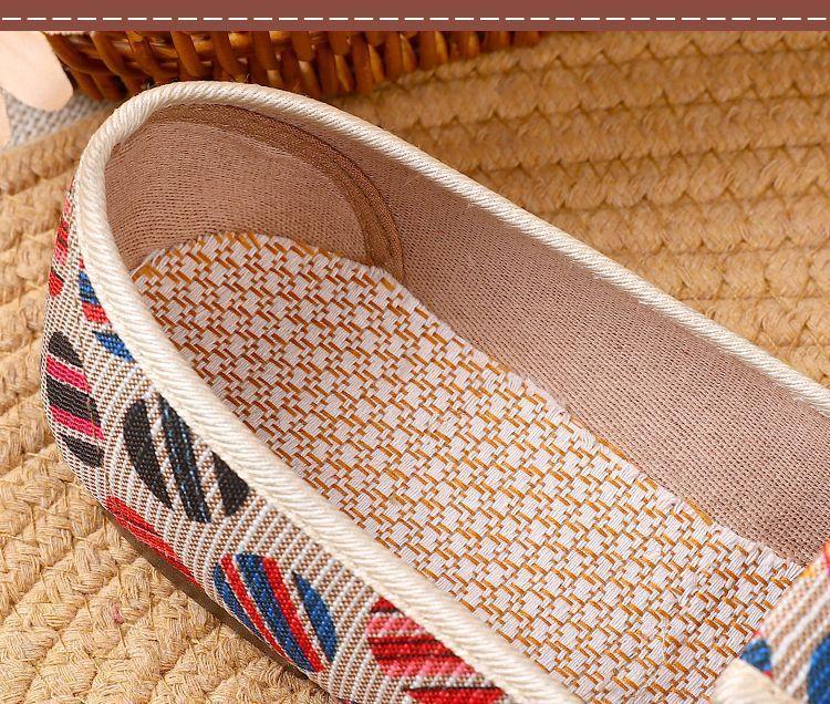 Product Introduction of New Breathable Cloth Shoes Beanie Soft Bottom Non-Slip Pedal Lazy Casual Pumps Shallow Mouth Footwear Girl 10