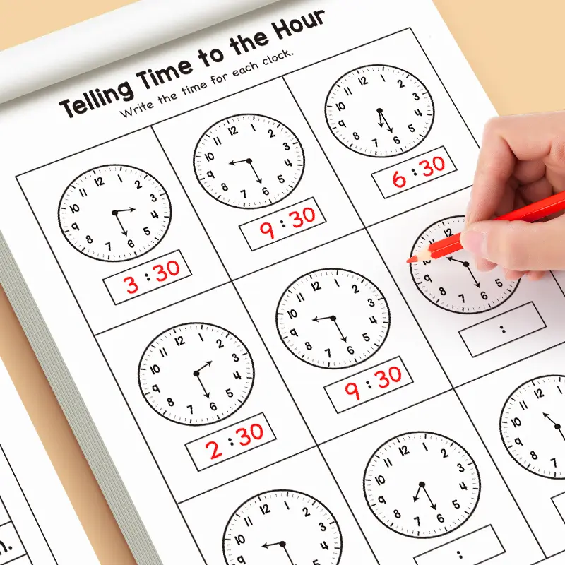 Children's Workbook on Learning Time Concepts, Suitable for ...