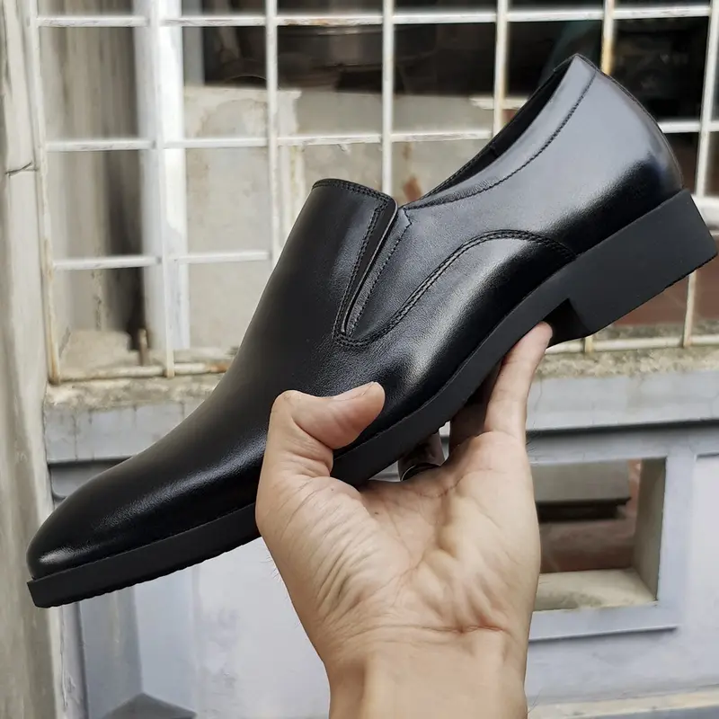 Giày Tây Xả Kho Da Mềm- Đế Khâu Bảo Hành 1 Năm, Mã CS06-2 PVC Nam Shoes 4