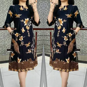 DRESS BATIK WANITA ELEGAN ATASAN WANITA OUTFIT PREMIUM