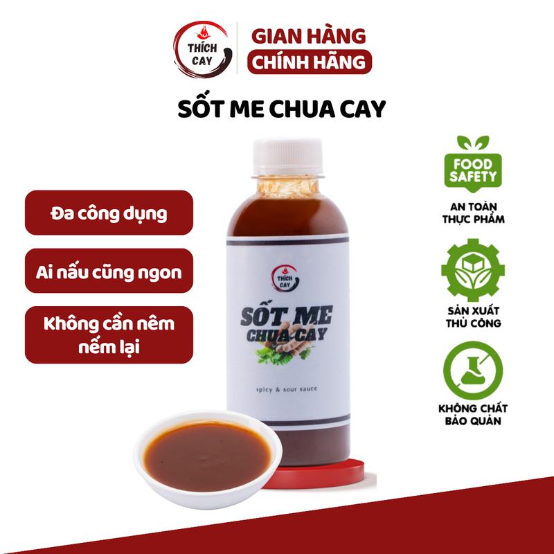  Sốt me chua cay 250ml Thích Cay xào cút lộn ốc hải sản pha nước chấm 