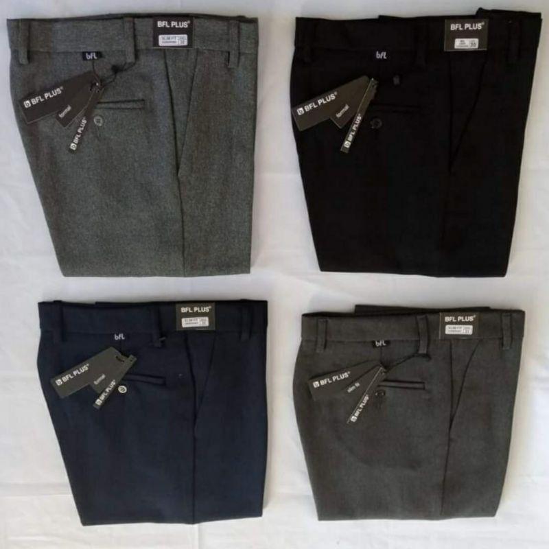 Product Introduction of Celana Kantor Pria Slim Fit 27-32 Formal Bahan woll Nyaman Di Pakai abu Muda Navy Panjang Kerja Hitam Abu Santai Low Waist Semi Kain Dewasa 44
