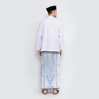 Gambar Sarung ATLAS Idaman 555 Kembang Motif BHS A5 GSJ Putih Biru - Putih dari Sarung Atlas Kab. Gresik 3 Tokopedia