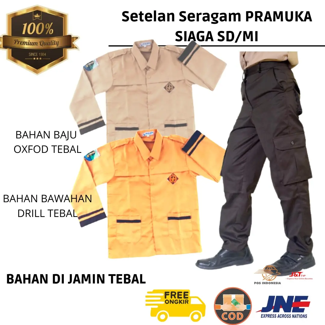 setelan seragam pramuka siaga SD