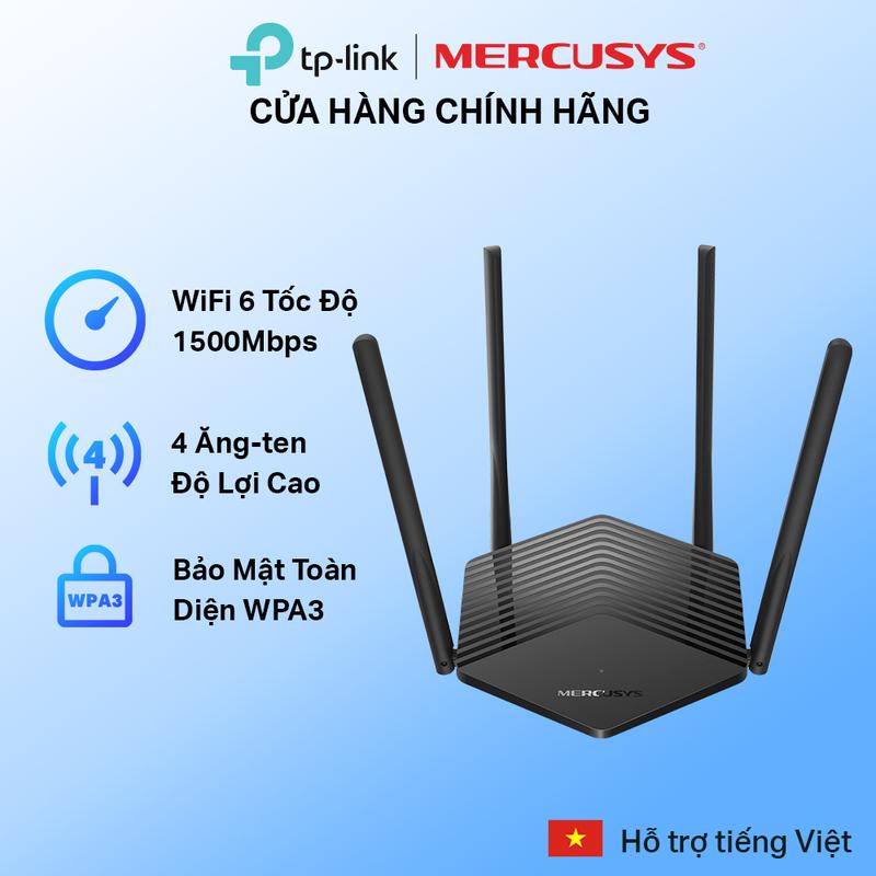 Bộ Phát Wifi 6 Mercusys MR60X / MR62X Chuẩn AX Tốc Độ 1500Mbps