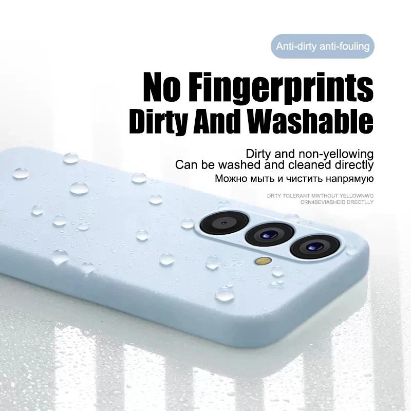 Product Introduction of Camera Protect Soft Phone Case for Samsung Galaxy A05 A15 A25 A35 A55 5G  Liquid Silicone Couples Cover A 15 4G A55 A25 Global Protector Protection Protective Casing 2