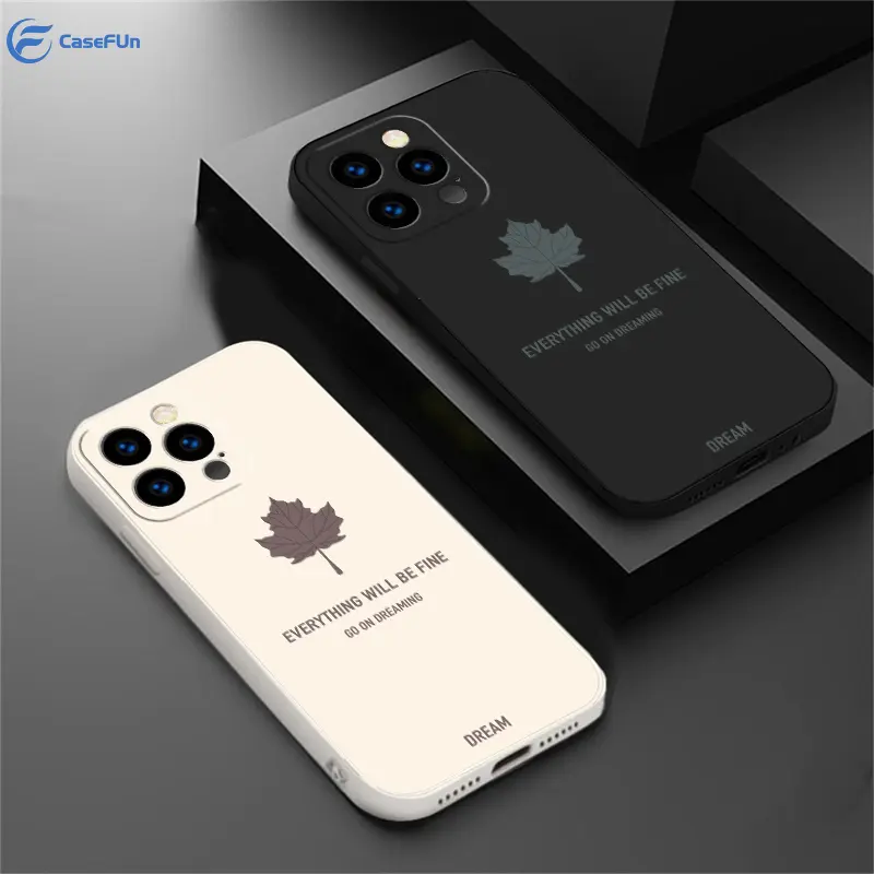 Case Hp For Realme C65 C55 C53 C51 Note 50 C21Y C11 2021 C15 C35 C30 C31 C20 V13 Realme 10 5 7i C30s C17 C21 Narzo 50A Simple Maple Leaf Phone Case Cover Casefun