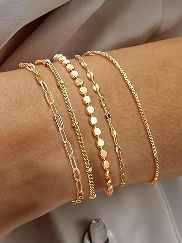 Women's Elegant Minimalist Chain Bracelets, Trendy Exquisite Bracelet, Chic All-match Vintage Jewelry As Gift for Girlfriend 4
