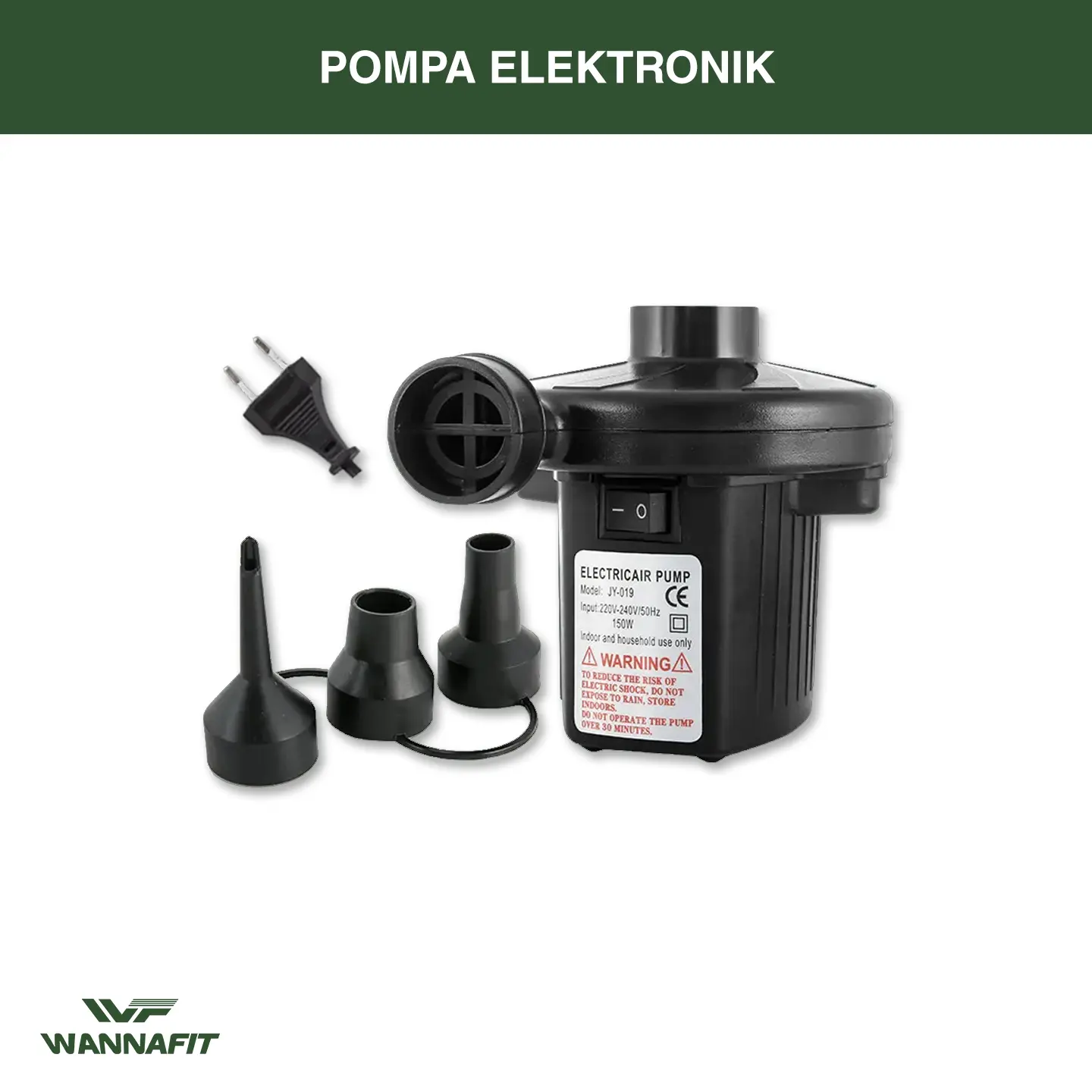 Pompa Listrik / Pompa Kasur Angin / Pompa Sofa / Pompa Kolam / Air Pump / Pompa Stermay