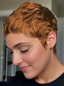 Short Curly Pixie Cut Human Hair Wig for Women, 150% Density Stylish & Versatile for All Ethnicities, Short Hair Wig for Women