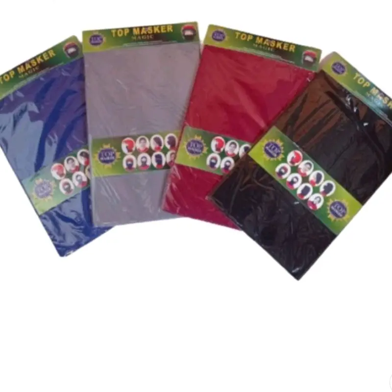 12 Pcs Baff masker polos Kain Polos dan Kulit 0