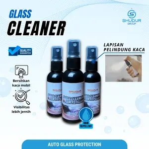 Shudur Glass Cleaner Pembersih Kaca Mobil Efek Daun Talas + Rain Repellent Auto Glass Protection 60 ML