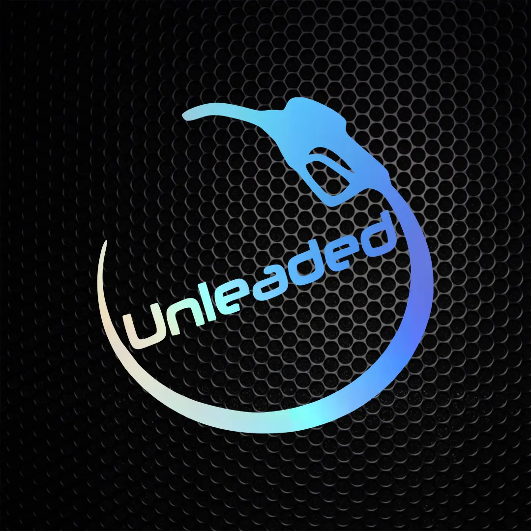 Unleaded Gas Car Tank Cover Sticker Decal Waterproof Vinyl