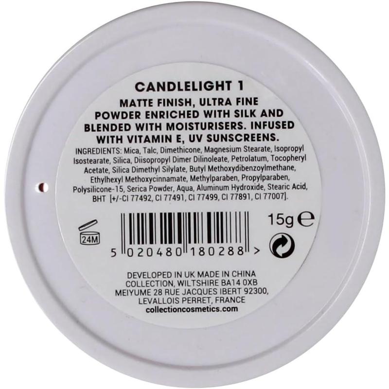 Cosmetics Pressed Powder, Velvety Matte Finish, 15g, Candlelight 1