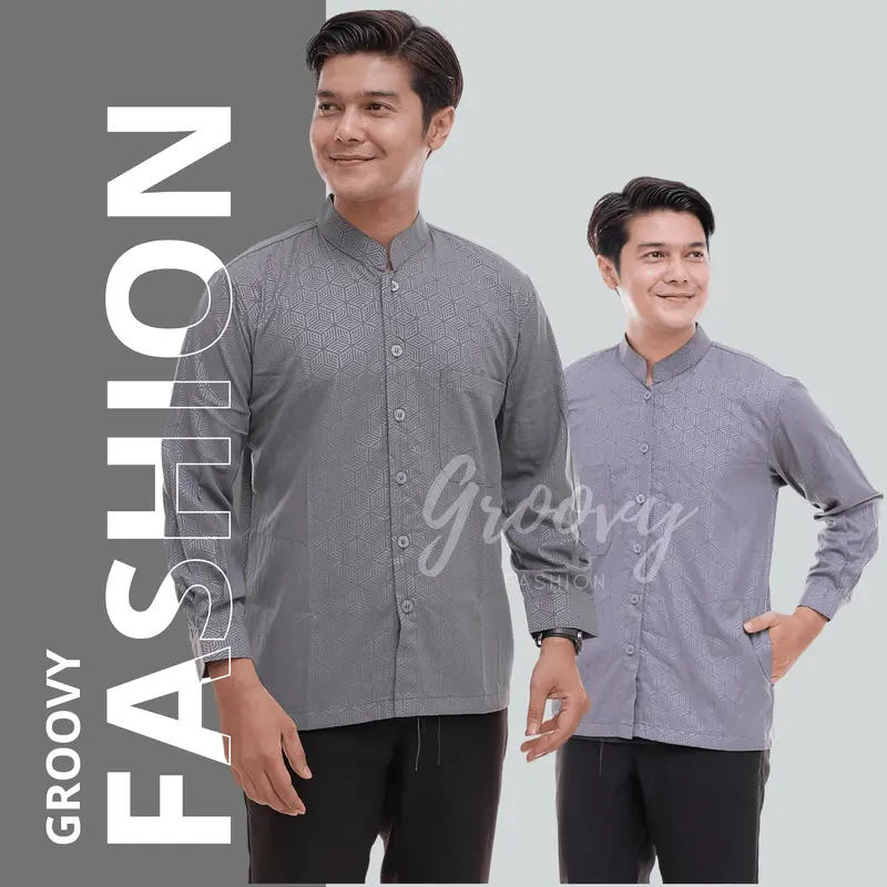 KOKO SULTAN EMBOS KEMKO SULTAN KOKO WANGKI MOTIF SULTAN TERLARIS kancing katun Muslim Baju Pria Dewasa 5