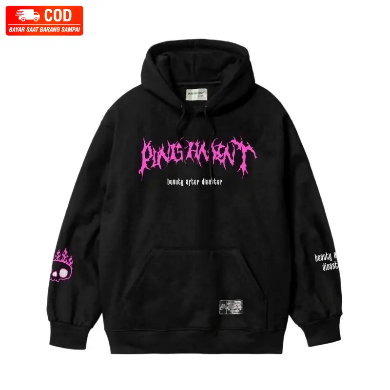 [PROMO] [COD] Hoodie Oversize - Hoodie Unisex - CRWNECK ORIGINAL PUNISMENT/HOODIE CREAM