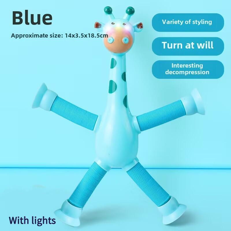 Suction Cup Giraffe Variety Telescc Children'S Educational Stress Relief Pinch Fun Girl Internet Celebrity Popular Small Toy 4