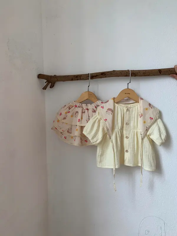 set váy công chúa cho bé gái có tặng kèm khăn chất vải mềm đẹp 4