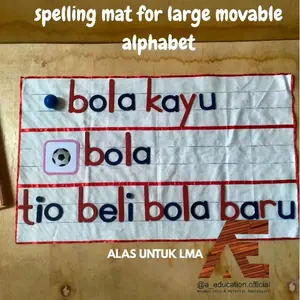 Alas LMA  Spelling Mat Alas Montessori LMA mat