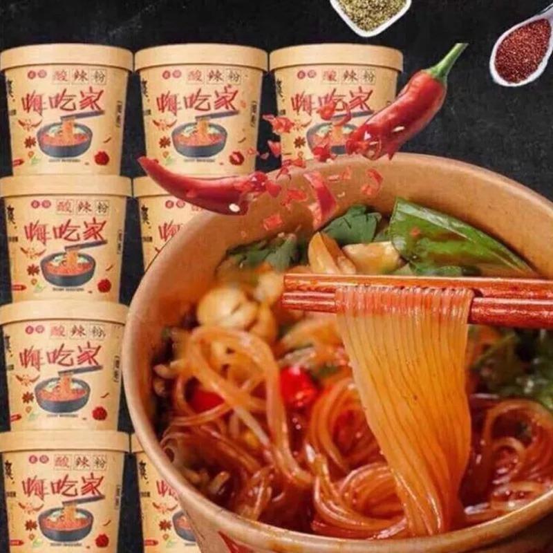 Thùng 6 hộp Miến ăn liền miến chua cay Trùng Khánh miến cay ăn liền siêu ngon Food