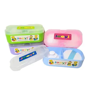 Joeyi Tempat Bedak Bayi 2 tempat - Bedak Bayi Ungu Biru Hijau Pink