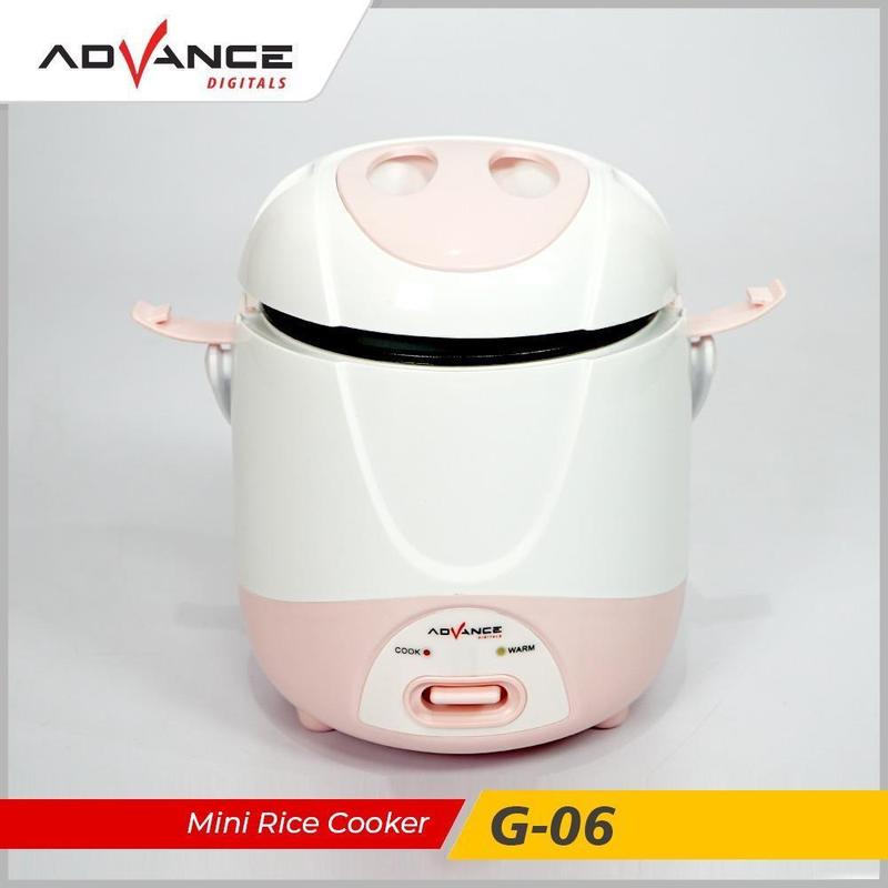 Advance G-06 Mini Rice Cooker Listrik Travel, kapasitas 0.6 liter, Anti lengket, Cocok Untuk Nasi dan Bubur 2