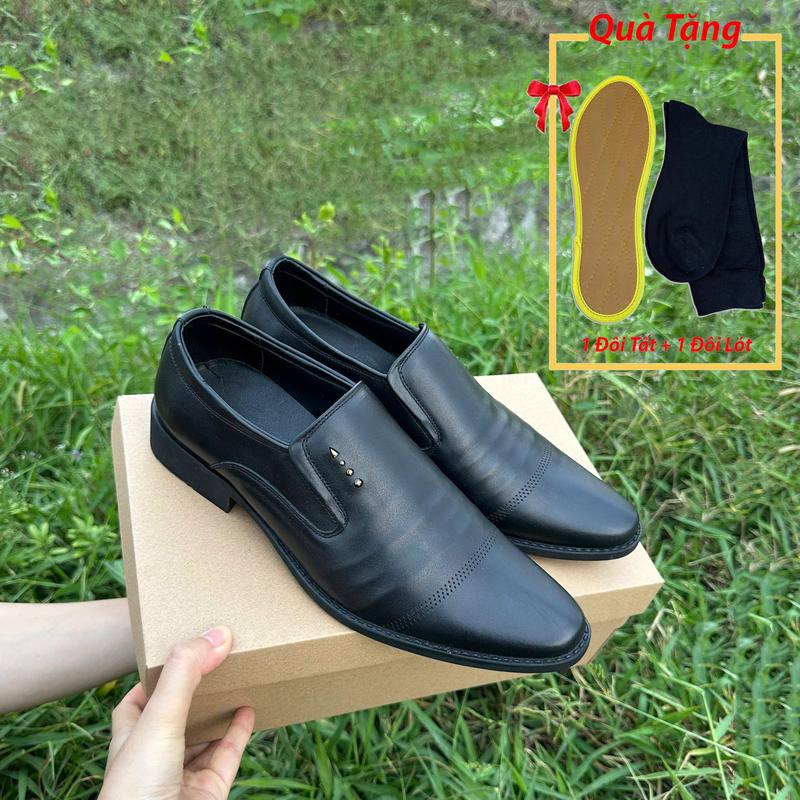  Giày tây nam công sở mã LX22 Tặng 1 đôi tất và 1 đôi lót giày Shoes 