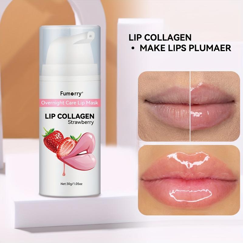 30g Large Capacity CollagenPlump - Revitalizes and Repairs Dry, Cracked Lips - Moisturizing Night Care Lip Mask 0