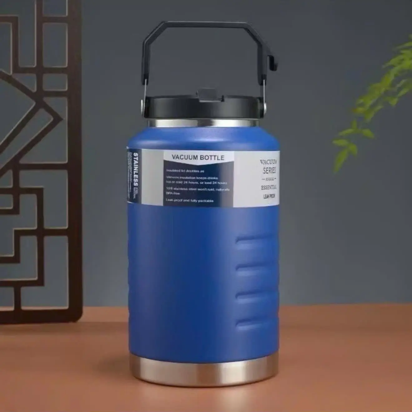 Biình giữ nhiệt inox 304 2000ml/1500ml miệng rộng có ống hút tiện lợi - dung tích lớn chất liệu bền an toàn thiết kế miệng rộng và ống hút
