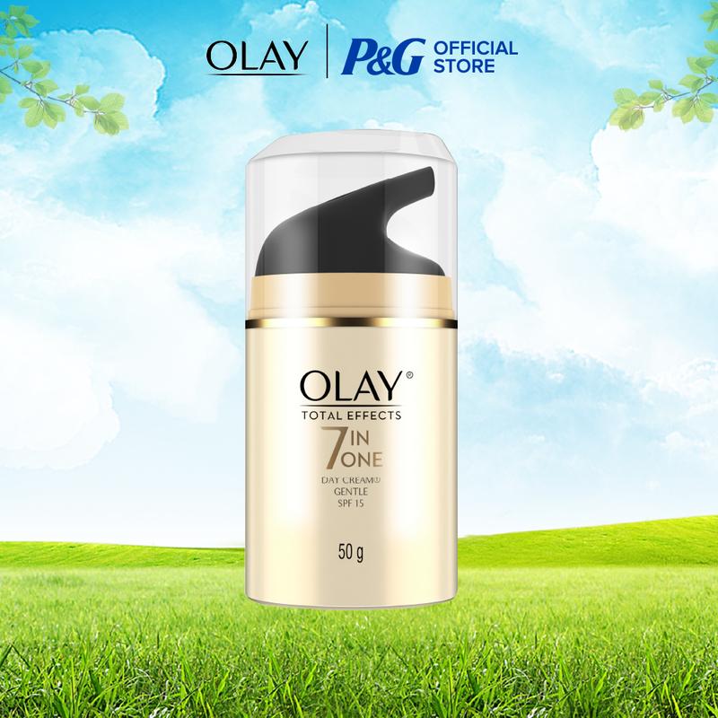[QT] Kem Dưỡng Ẩm Ban Ngày Phục Hồi & Làm Chậm 7 Dấu Hiệu Lão Hóa Dịu Nhẹ SPF 15 OLAY TOTAL EFFECTS 50G