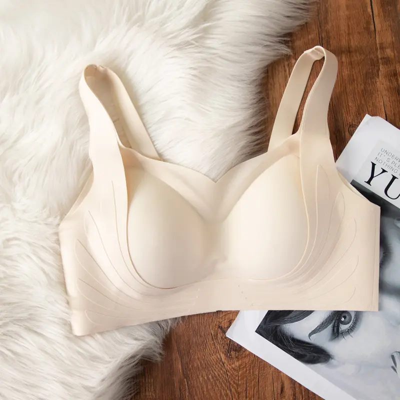 Lifting Seamless Underwear Women's Small Chest Push up Wireless Soft Support Breast Holding Anti-Sagging Bra
