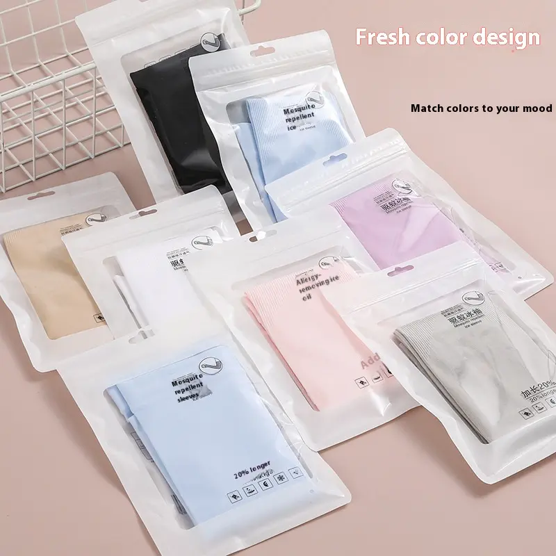 Sun Protection Ice Sleeve Men's and Women's Same Outdoor Riding Pure Color Ice Silk Oversleeves Oversleeves Arm Guard Summer Sun Protection