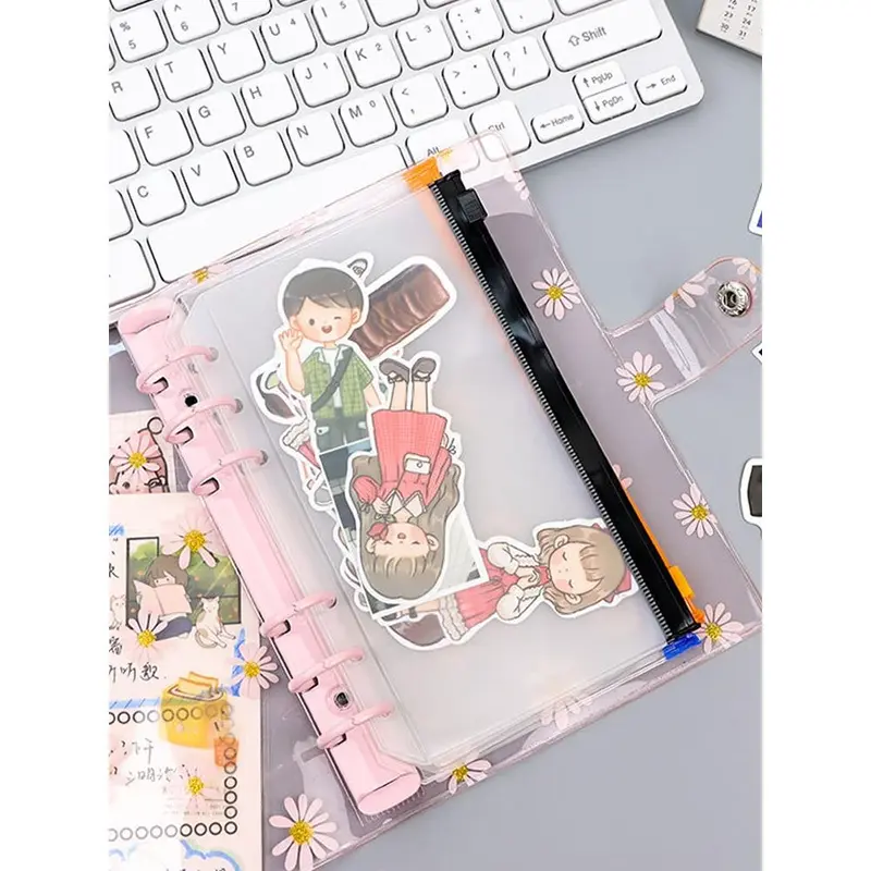 ziplock binder a6-a5/zipper bag A6-A5/Binder Divider/Serbaguna Pouch Zipper Ziplock Warna Binder-Ms.Pepeleria 6