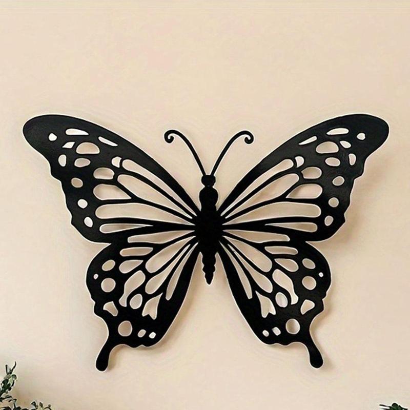 Butterfly Design Wall Art, 1 Count Iron Wall Decor, Wall Hanging Decor for Home Living Room Bedroom Garden Yard, Home Decor 5