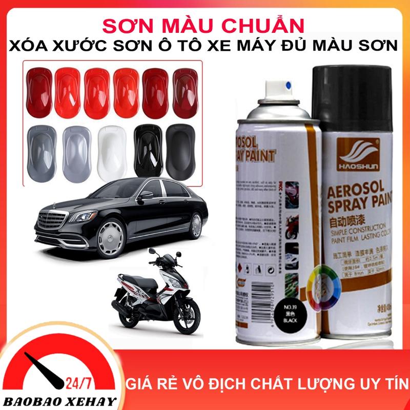    Chuẩn màu   Sơn xóa vết xước ô tô,xe máy - Sơn xe ô tô màu trắng đen đỏ,ghi bạc xám lông chuột xanh - Chính hãng 