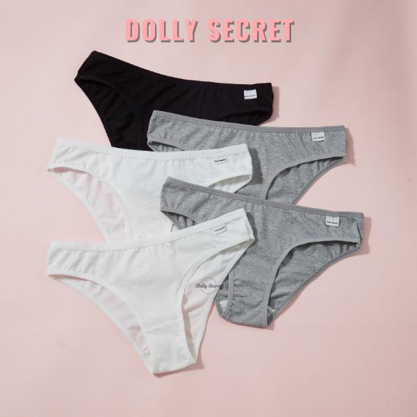 Quần lót cotton kháng khuẩn nữ DOLLY SECRET kiểu dáng basic DS02 Thun Women 2