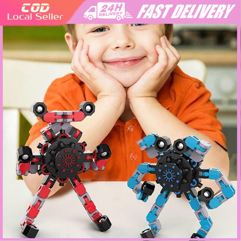 Transformable Gyroscope Mechanical Fingertip Spinner gyro Children Adult Stress Relief ...