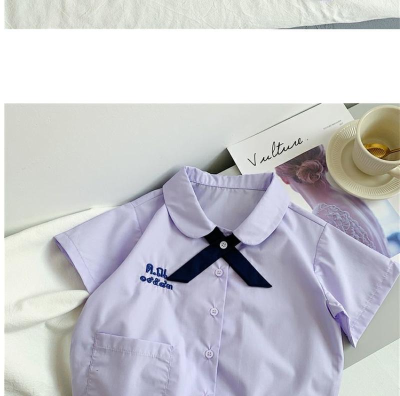 Product Introduction of Thai Preppy Style Summer Primary School Student Graduation Business Attire Kindergarten Suit Girl Thai School Uniform Western Style Jk Skirt Suit 3