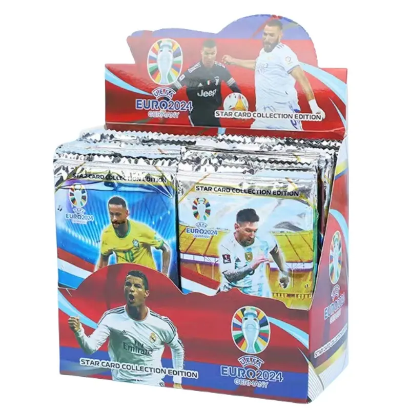 Premium Soccer Star Cards European Cup Messi Ronaldo Neymar Collectible Card Pack