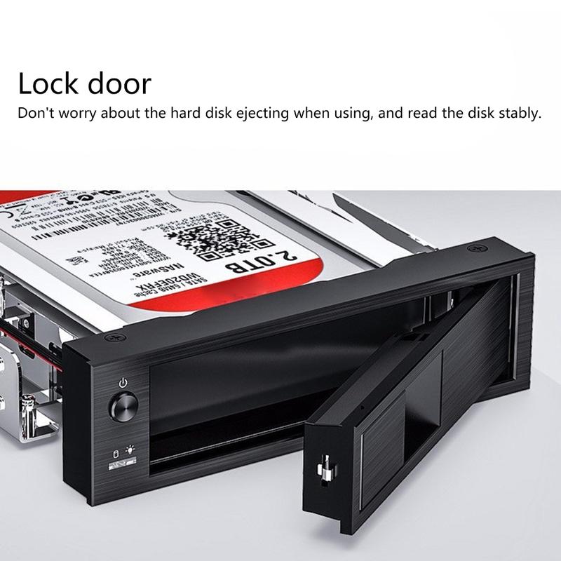 Product Introduction of 1106SS Trayless Hot Swap Mobile Rack ROM 3.5inch Internal Hard Drive SSD Adapter Hard Drive SSD Conversion Frame 49
