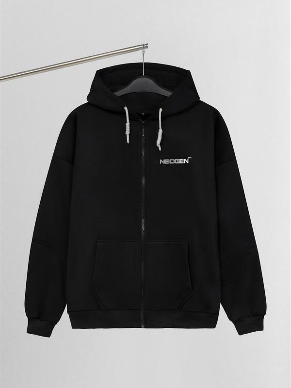 Áo Khoác Hoodie Zip Nỉ Lông Cáo Dài Tay Unisex Local Brand Neogen ND13 Hình In Nổi Phủ Bạc Form Rộng Dành Cho Nam Nữ