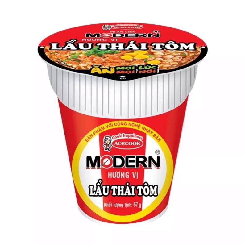 THÙNG MÌ MODERN LẨU THÁI TÔM (65G X 24 LY)