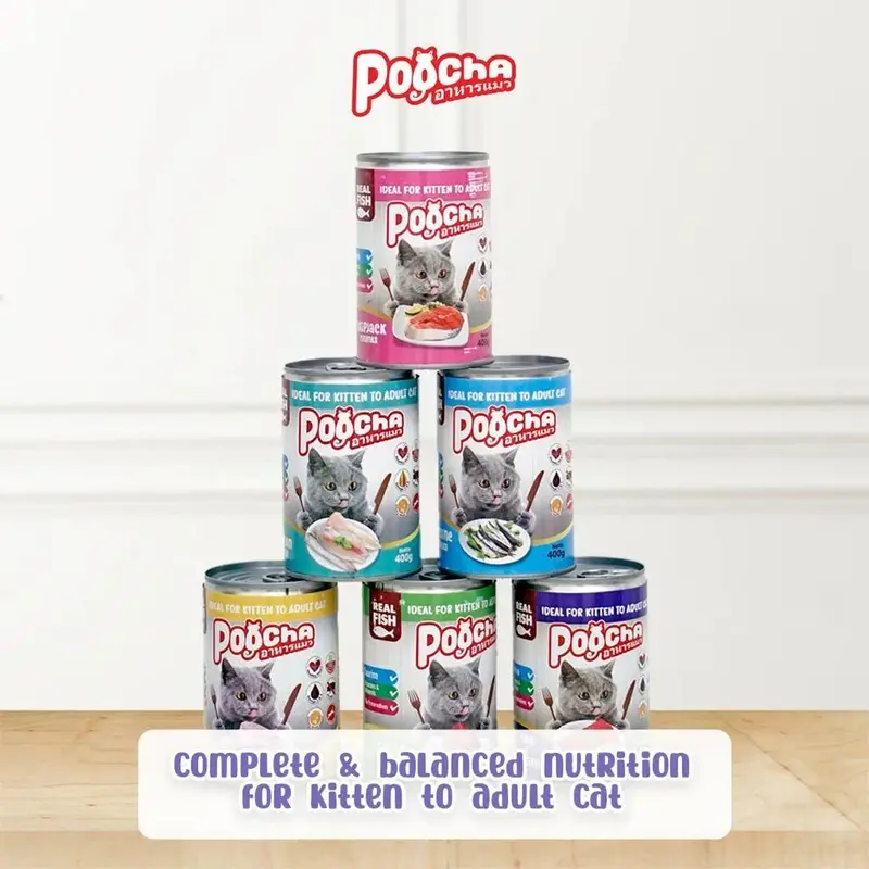 MACKEREL - poocha 400gr promo - makanan kucing - poocha wetfood - For Kitten & Adult Cat. pakan kucing import. pakan kucing tanpa pengawet 4
