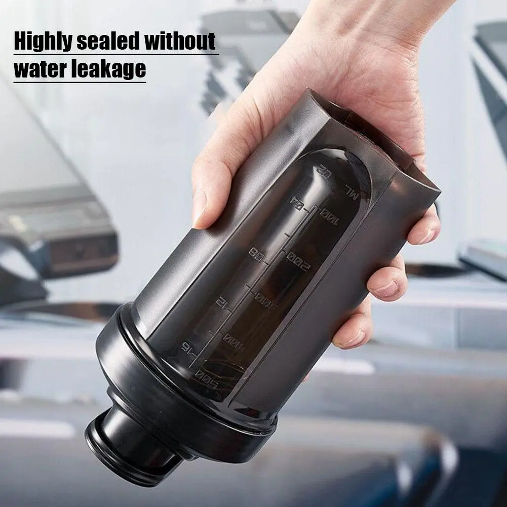 500ml Portable Shaker Bottle Leak Proof Water Bottle For Gym Fitness Training Sport Shaker V0Z1