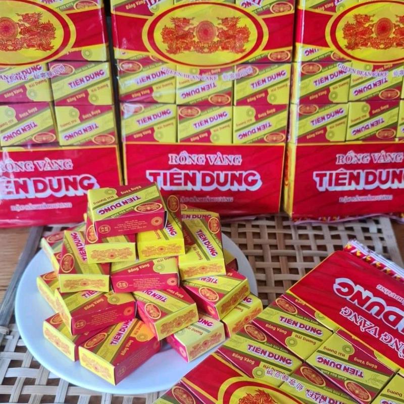 Bánh đậu xanh rồng vàng Tiên Dung hộp 36 viên Ăn Vặt Food Cake