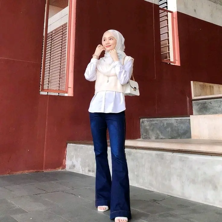 HIGHWAIST CUTBRAY LOOSE JEANS WANITA / KOREAN CUTBRAY PANTS / CUTBRAY JEANS WANITA / CUTBRAY HIGHWAIST Celana Panjang 2