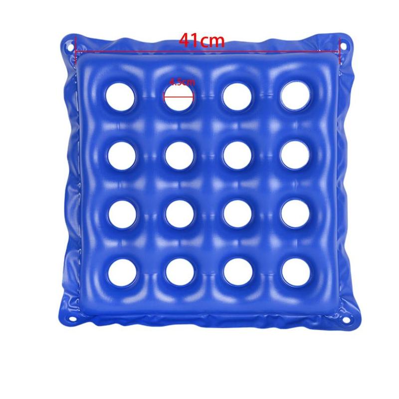 Product Introduction of Inflatable Chair Pad 16 Hole Anti-Decubitus Washable Breathable with Inflatable Pump PVC Good Air Tightness Relax for Household Car Adult 1